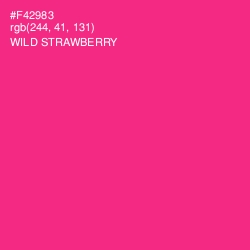 #F42983 - Wild Strawberry Color Image