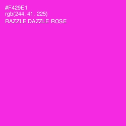 #F429E1 - Razzle Dazzle Rose Color Image