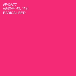 #F42A77 - Radical Red Color Image