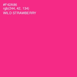 #F42A86 - Wild Strawberry Color Image