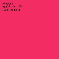 #F42C64 - Radical Red Color Image