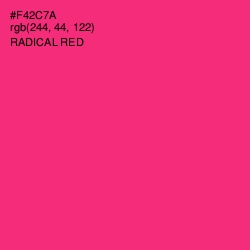 #F42C7A - Radical Red Color Image