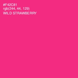 #F42C81 - Wild Strawberry Color Image