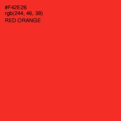 #F42E26 - Red Orange Color Image