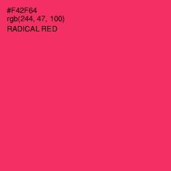 #F42F64 - Radical Red Color Image