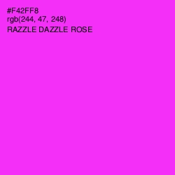 #F42FF8 - Razzle Dazzle Rose Color Image