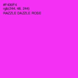 #F430F4 - Razzle Dazzle Rose Color Image