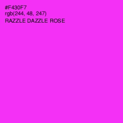 #F430F7 - Razzle Dazzle Rose Color Image