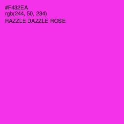 #F432EA - Razzle Dazzle Rose Color Image