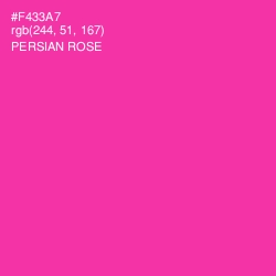 #F433A7 - Persian Rose Color Image
