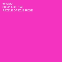 #F433C1 - Razzle Dazzle Rose Color Image