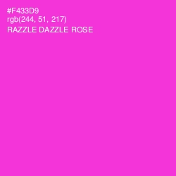 #F433D9 - Razzle Dazzle Rose Color Image