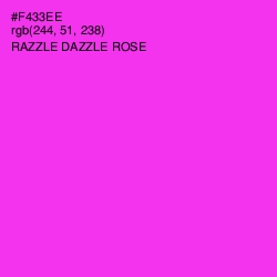 #F433EE - Razzle Dazzle Rose Color Image