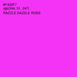 #F433F7 - Razzle Dazzle Rose Color Image