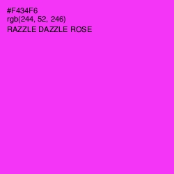 #F434F6 - Razzle Dazzle Rose Color Image