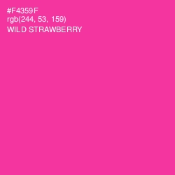 #F4359F - Wild Strawberry Color Image