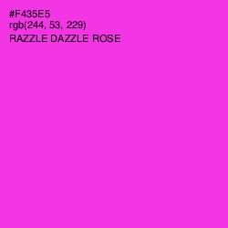 #F435E5 - Razzle Dazzle Rose Color Image