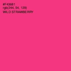 #F43681 - Wild Strawberry Color Image