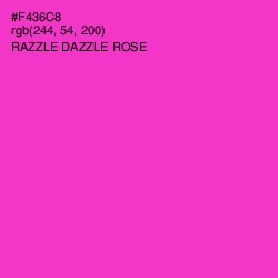 #F436C8 - Razzle Dazzle Rose Color Image