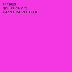 #F436E3 - Razzle Dazzle Rose Color Image