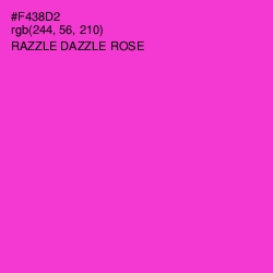 #F438D2 - Razzle Dazzle Rose Color Image