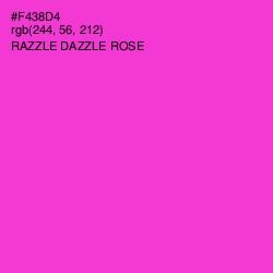 #F438D4 - Razzle Dazzle Rose Color Image