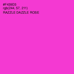 #F439D3 - Razzle Dazzle Rose Color Image