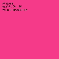 #F43A88 - Wild Strawberry Color Image