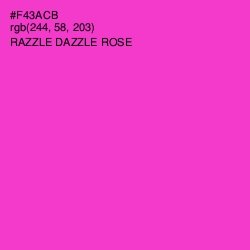 #F43ACB - Razzle Dazzle Rose Color Image