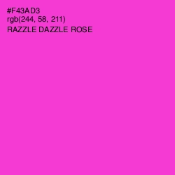 #F43AD3 - Razzle Dazzle Rose Color Image