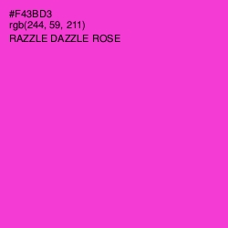 #F43BD3 - Razzle Dazzle Rose Color Image