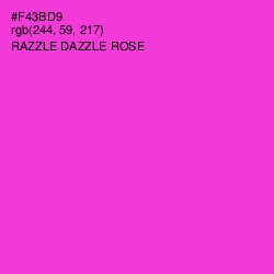 #F43BD9 - Razzle Dazzle Rose Color Image