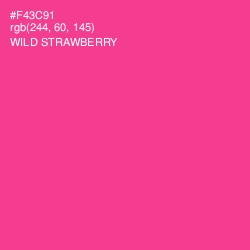 #F43C91 - Wild Strawberry Color Image