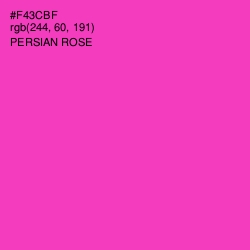 #F43CBF - Persian Rose Color Image