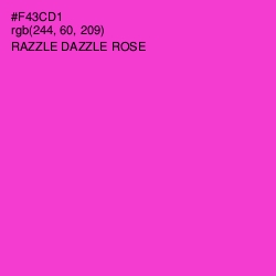 #F43CD1 - Razzle Dazzle Rose Color Image