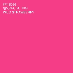 #F43D86 - Wild Strawberry Color Image