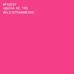 #F43E87 - Wild Strawberry Color Image