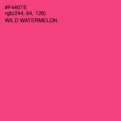 #F4407E - Wild Watermelon Color Image