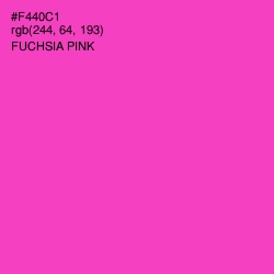 #F440C1 - Fuchsia Pink Color Image