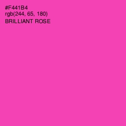 #F441B4 - Brilliant Rose Color Image