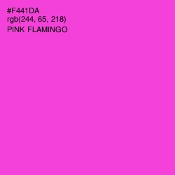 #F441DA - Pink Flamingo Color Image