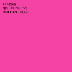 #F442A5 - Brilliant Rose Color Image
