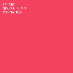 #F44361 - Carnation Color Image