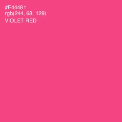 #F44481 - Violet Red Color Image