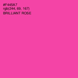 #F445A7 - Brilliant Rose Color Image