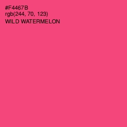 #F4467B - Wild Watermelon Color Image