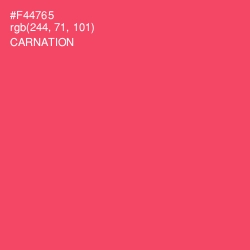 #F44765 - Carnation Color Image