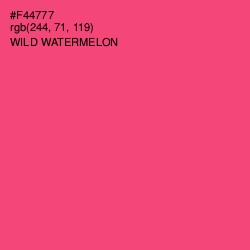 #F44777 - Wild Watermelon Color Image