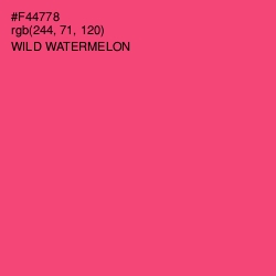 #F44778 - Wild Watermelon Color Image