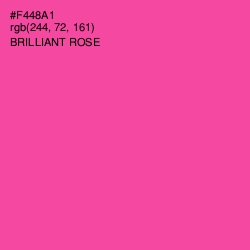 #F448A1 - Brilliant Rose Color Image